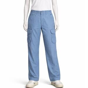 LL Bean Cargo Pants 32x31 Blue Cotton Utility Hiking Outdoor Casual Men gorpcore